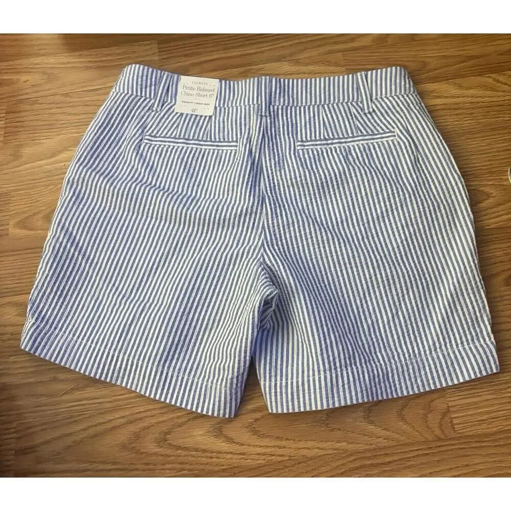Talbots Petite Relaxed Chino Shorts Size 4 - Picture 7 of 11